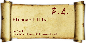 Pichner Lilla névjegykártya